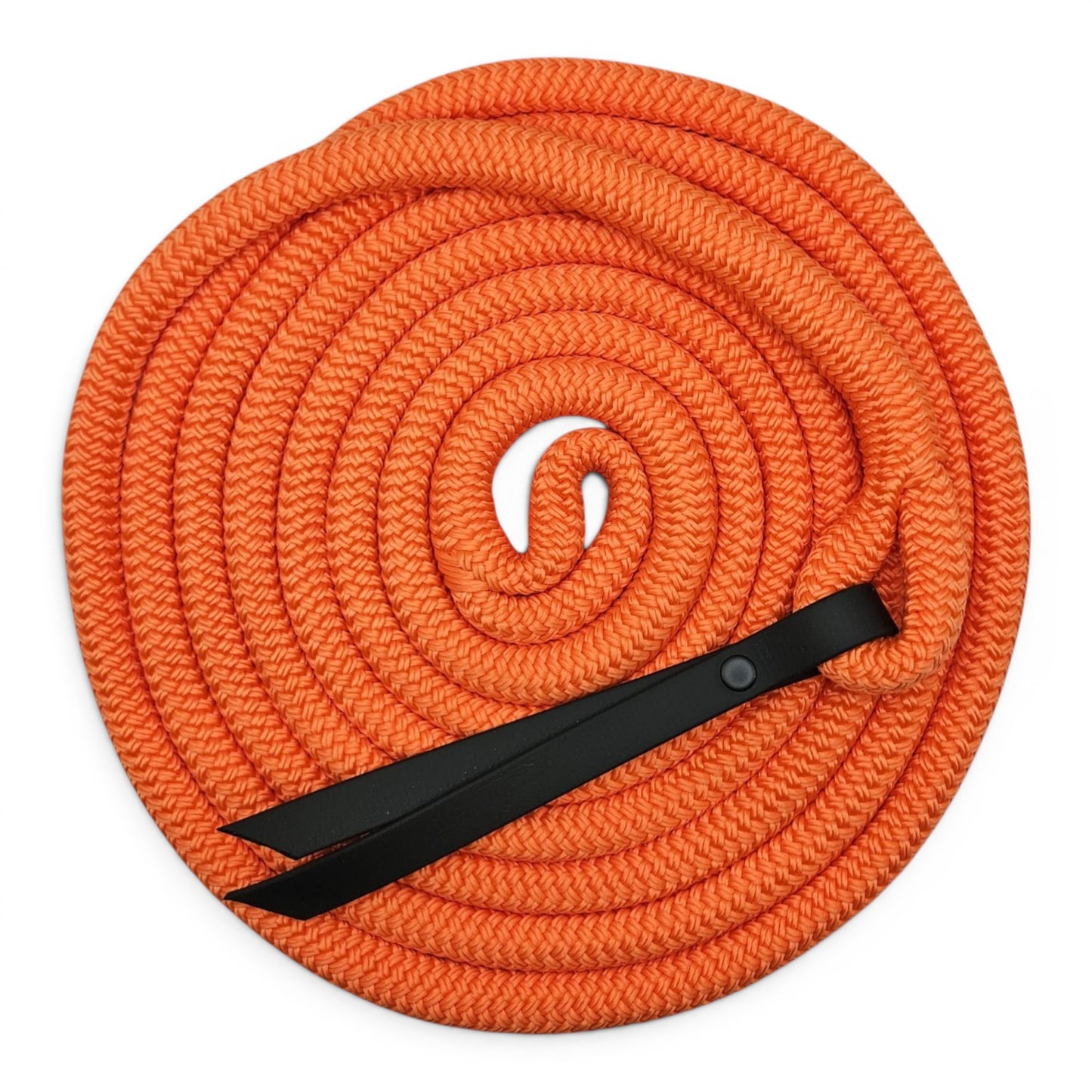 orange 15ft waterproof long line for horses