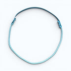 Ponies and Pups light blue BioThane and rope liberty neck rope for bridleless horse riding.