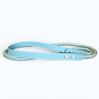 Ponies and Pups light blue BioThane and metallic rope liberty neck rope for bridleless horse riding