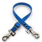 Ponies and Pups blue waterproof BioThane adjustable horse rug fillet string with stainless steel swivel snaps.