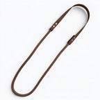 Ponies and Pups brown BioThane and rope liberty neck rope for bridleless horse riding with silver hardware