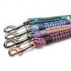 Ponies and Pups Firle dog leads in various colors with braided detailing and metal snap hooks.