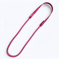 Handmade BioThane and rope bridleless neck rope, made to order in 21+ BioThane and 18+ rope colours (shown in fuchsia pink).