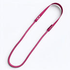 Handmade BioThane and rope bridleless neck rope, made to order in 21+ BioThane and 18+ rope colours (shown in fuchsia pink).