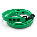 Ponies and Pups green BioThane dog lead with black hardware. Waterproof and stink-proof.