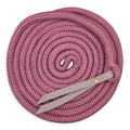 Ponies and Pups 15ft all-weather pink rope with BioThane popper for groundwork training