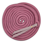 Ponies and Pups 15ft all-weather pink rope with BioThane popper for groundwork training