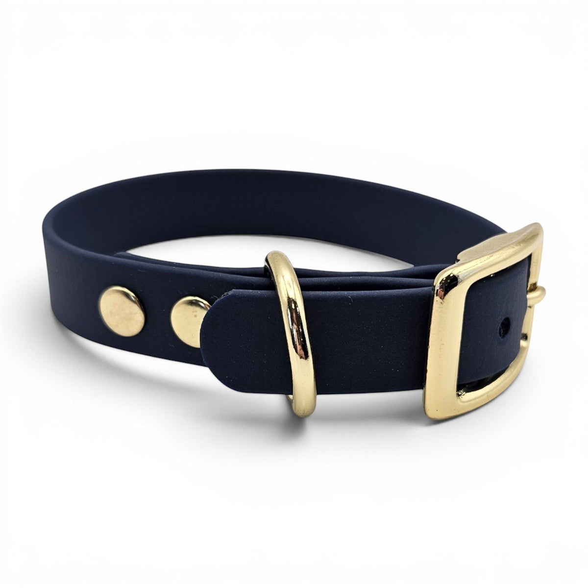Navy Blue BioThane dog collar