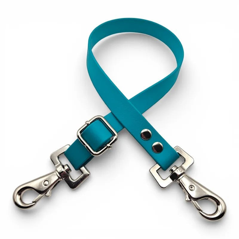 Ponies and Pups waterproof teal BioThane adjustable horse rug fillet string with stainless steel swivel snaps