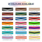 Ponies and Pups Wilmington handmade braided dog lead in 21 colour options including Black Moor, Ever Green, and Foxy Fire.
